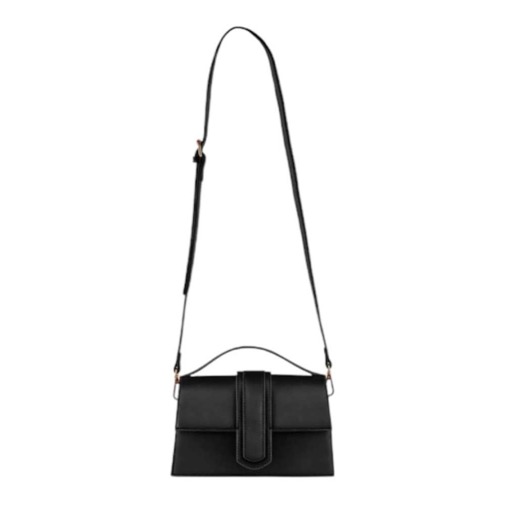 Kayla & Ava Miranda Vegan Leather Crossbody – Black – NWT